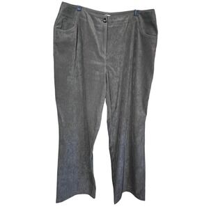 J Jill Women's Size 18 Brown Stretch Wide Leg Dress Pants Workwear Straight Leg